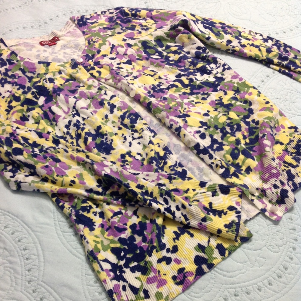 Merona multicolored long sleeve cardigan